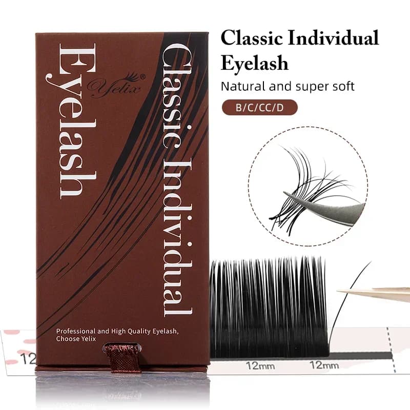 Super Matte klasikinės individualios blakstienų pailginimo juostelės 0.18mm