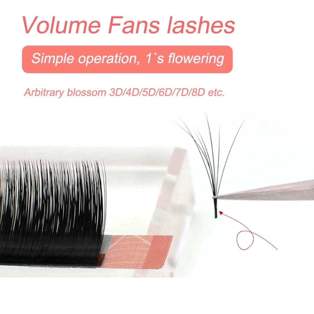Auto Bloom Easy Fan Mega Volume Blakstienų Ilginimas