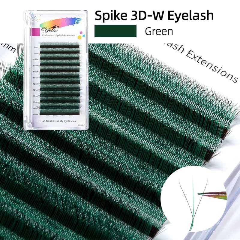 Juodai violetinės „Spike“ 3D-W pūkuotos tūrinės blakstienos
