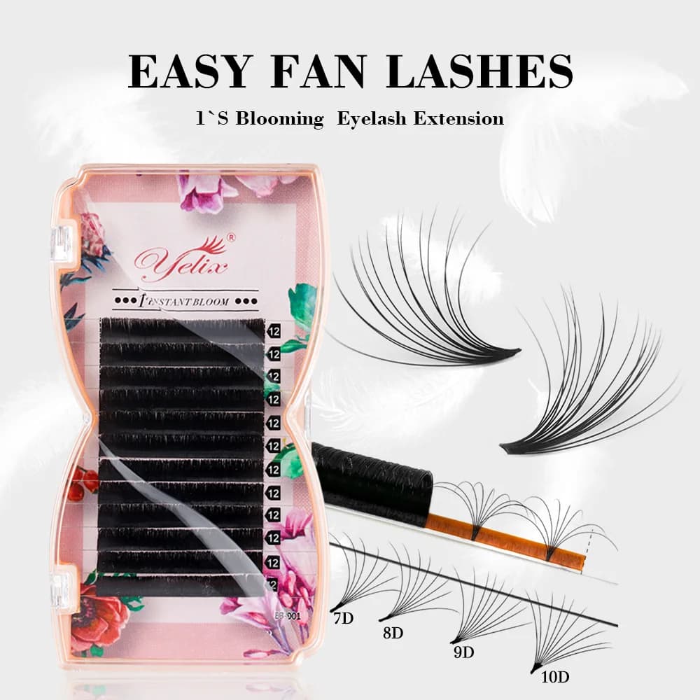 Easy Fan Mega Volume Blakstienų Pailginimas, 0.03/0.05mm