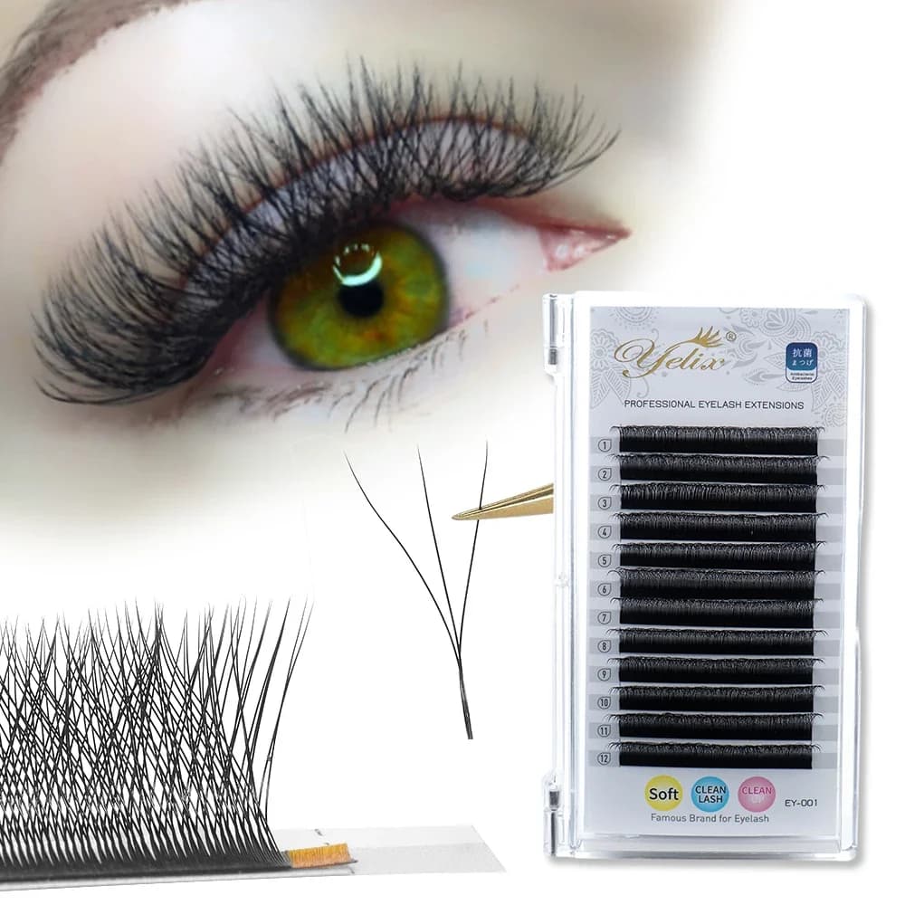 Mink Soft Clover 3D W formos blakstienų priaugintukai