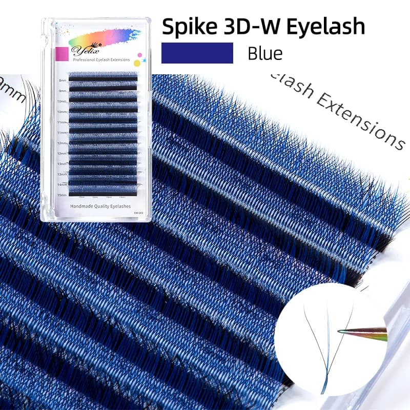 Juodai violetinės „Spike“ 3D-W pūkuotos tūrinės blakstienos