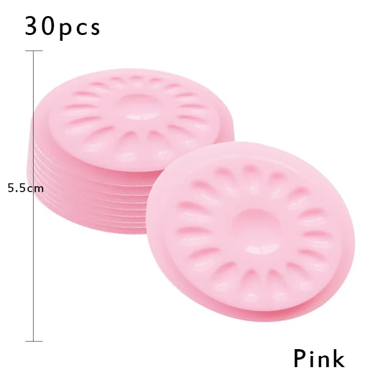 Gėles formos plastikinė klijų dėklė antakių priauginimui